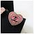 Chanel Orecchini Cuore in Cristallo con Logo CC in Rosa - vista 8