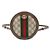Gucci Brauner Leder-Mini-Rundrucksack mit Kette