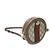 Gucci Brauner Leder-Mini-Rundrucksack mit Kette - Ansicht 3