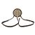 Gucci Brauner Leder-Mini-Rundrucksack mit Kette - Ansicht 4