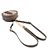 Gucci Brauner Leder-Mini-Rundrucksack mit Kette - Ansicht 5