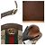 Gucci Brauner Leder-Mini-Rundrucksack mit Kette - Ansicht 7