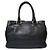 Prada Borsa Black Vitello Daino Logo Gold Lettering - vista 5