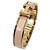 Hermès Bracciale Click PM donna in oro rosa e smalto Marron Glacé
