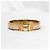 Hermès Bracciale Click PM donna in oro rosa e smalto Marron Glacé - vista 3