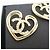 Chanel Orecchini Big Heart Gold Jennie - vista 4