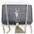 Autre Marque Picca borsa a tracolla piccola in coccodrillo nero opaco con monogramma argento e nappina - vista 3