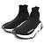 Balenciaga Sneakers Speed Runner in maglia bianca e nera da donna - vista 3