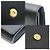 Autre Marque Clutch Monogram in Pelle Nera - vista 6