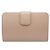 Prada Saffiano Ledergeldbörse mit Logo in Beige - Ansicht 4