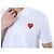 Comme Des Garcons PK-Poloshirt mit rotem Herz-Patch (White) - Ansicht 9