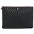 Chanel Clutch Bag Large Chevron Black Gold