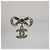 Chanel Orecchini a nastro di cristallo con logo CC dorato Grade - vista 4