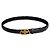 Balenciaga Thin Belt Schwarzer Ledergürtel