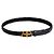 Balenciaga Thin Belt Schwarzer Ledergürtel - Ansicht 4
