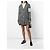 Thom Browne Bar Damen-Cardigan aus Merinowolle Dunkelgrau - Ansicht 2