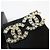 Chanel Orecchini in metallo dorato con logo CC e cristalli - vista 6