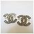 Chanel Orecchini in metallo dorato con logo CC e cristalli - vista 8