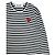 Comme Des Garcons Play Heart Stripe Langarm T-Shirt Schwarz - Ansicht 6