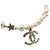 Chanel Choker con pendente perla logo