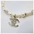 Chanel Choker con pendente perla logo - vista 6