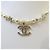 Chanel Choker con pendente perla logo - vista 8