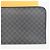 Louis Vuitton Pochette Jour GM Clutch in Canvas Damier Graphite - vista 4