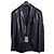 Balenciaga Single Breasted Logo Patch Leather Jacket