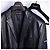 Balenciaga Single Breasted Logo Patch Leather Jacket - view 10