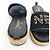 Chanel Pantofole in tweed nero con lettere - vista 10