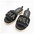 Chanel Pantofole in tweed nero con lettere - vista 2