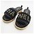 Chanel Pantofole in tweed nero con lettere - vista 6