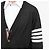 Thom Browne Nachhaltiger Wollcardigan Schwarz - Ansicht 4