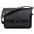 Marni Borsa a tracolla Trunk Mini in pelle Saffiano Nera