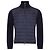 Moncler Gesteppter Wollcardigan mit Reißverschluss Navy - Ansicht 7