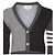 Thom Browne Rebeca de cashmere con cuello en V - vista 7