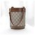 Gucci Borsa a secchiello a tracolla in pelle marrone con morsetto - vista 4
