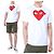 Comme Des Garcons T-Shirt mit Herz-Print Weiß AX
