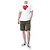 Comme Des Garcons T-Shirt mit Herz-Print Weiß AX - Ansicht 6