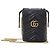 Gucci Mini Borsa a Secchiello GG Marmont in Matelassé Chevron Nera