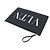 Valentino Clutch in pelle nera con logo VLTN - vista 5