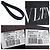 Valentino Clutch in pelle nera con logo VLTN - vista 7