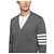 Thom Browne 4-Bar Wollcardigan mit V-Ausschnitt Grau