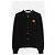 Comme Des Garcons Red Heart Strickcardigan Schwarz - Ansicht 4