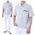 Thom Browne Polo in lino e cotone a tre strisce (Gray)