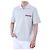Thom Browne Polo in lino e cotone a tre strisce (Gray) - vista 8