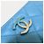 Chanel Clutch Medium Blu Sfumata con Grande Logo CC - vista 2