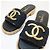 Pantofole Chanel in Tweed Oro - vista 6