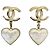 Chanel Orecchini Jenny con logo CC, cuore e perla a goccia