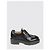 Miu Miu Scarpe Derby con Lacci in Pelle Nera - vista 5